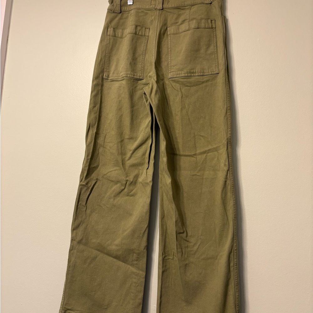 Madewell Spring Green Wide Leg Pants - Picture 3 of 5